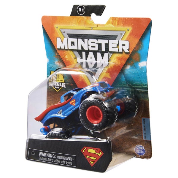 Monster Jam 1:64 Scale Series 21: Superman - Heroes and Villains Monster Truck Carousel 2