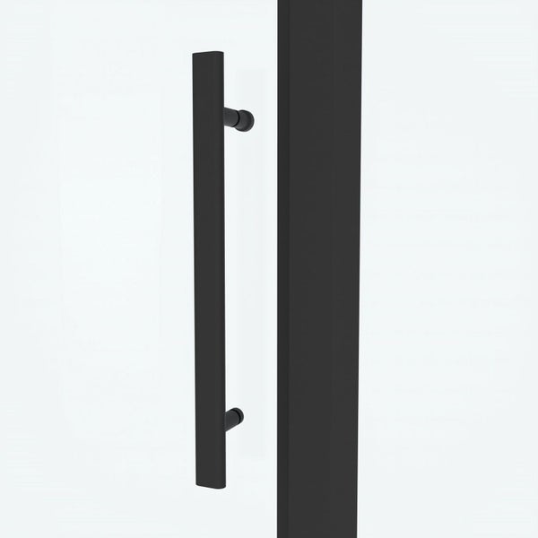 2 Meter HEIGHT Matte Black 1000mm Angle Shower Enclosure Carousel 2