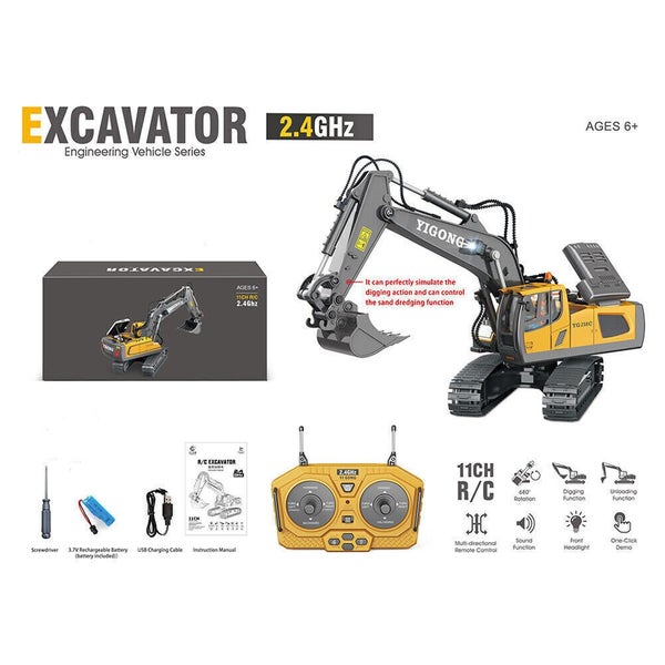 11 Channel Remote Control Excavator Toy Carousel 13