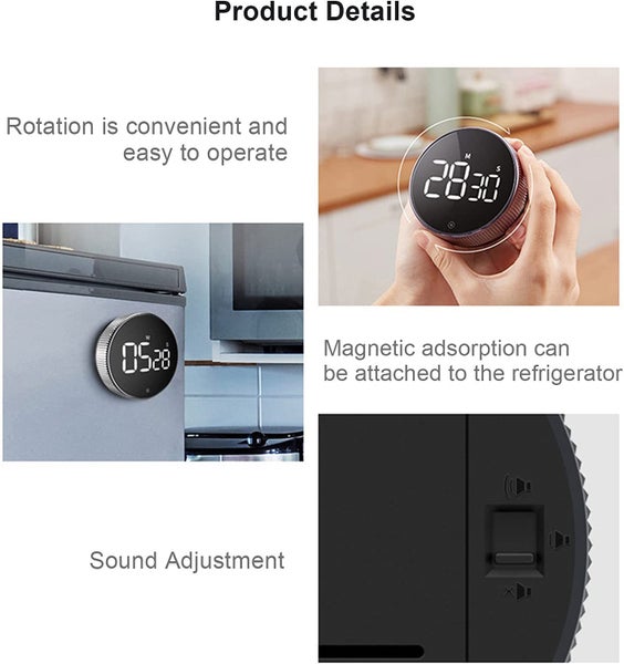 Magnetic Countdown Large Display Clock Kitchen Timer - Brand New NZ Stock Carousel 1