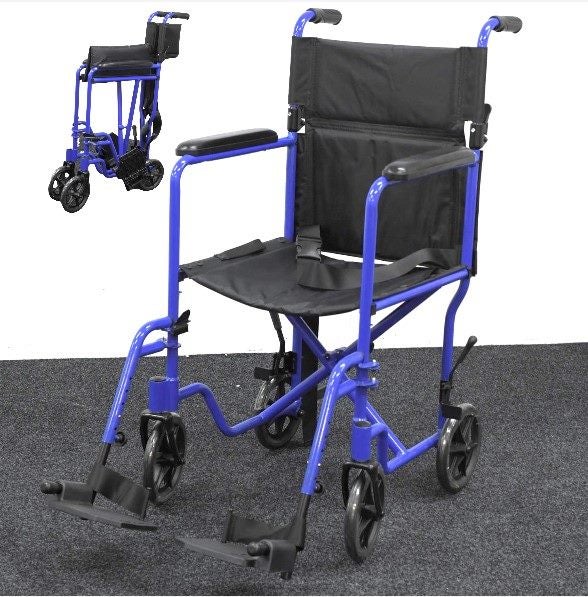 BRAND NEW~ Superlight Transport Wheelchair - (WH908) Carousel 1