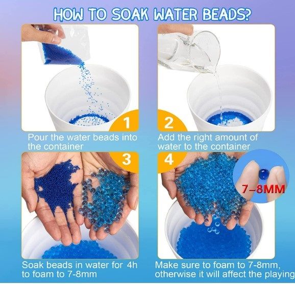 Electric Gel Blaster, With extra 10,000PCS Gel Ball Carousel 9