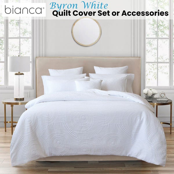 Bianca Byron White Quilt Cover Set Carousel 2