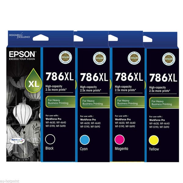 Genuine Original Epson 786XL 4 Colours Value Pack Ink Cartridge Carousel 1