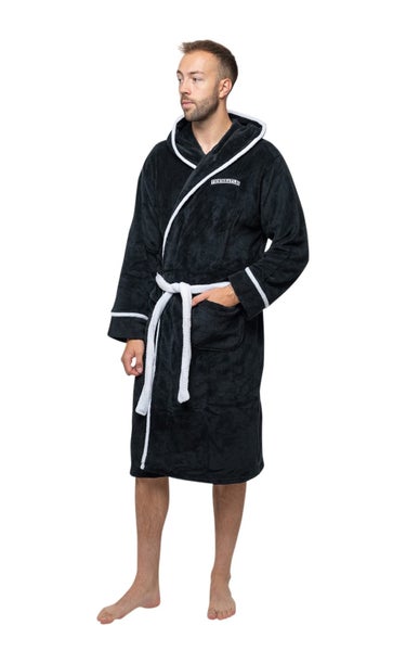 The Beatles Bathrobe Abbey Road Band Logo new Official Black Unisex Carousel 1