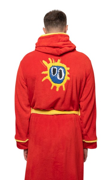 Primal Scream Bathrobe Screamadelica Band Logo new Official Red Unisex Carousel 2