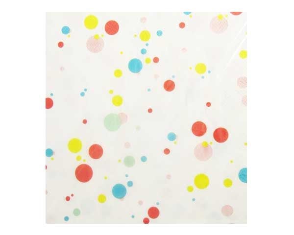 Paper Napkins / Serviettes: Colourful Spots Carousel 1