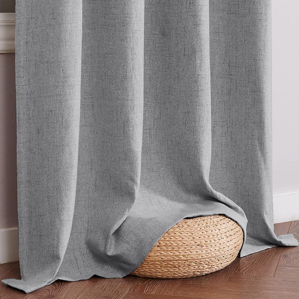 Thermal Insulated Total Blackout Curtains Drapes Pinch Pleats Grey Small -TSP11 Carousel 2