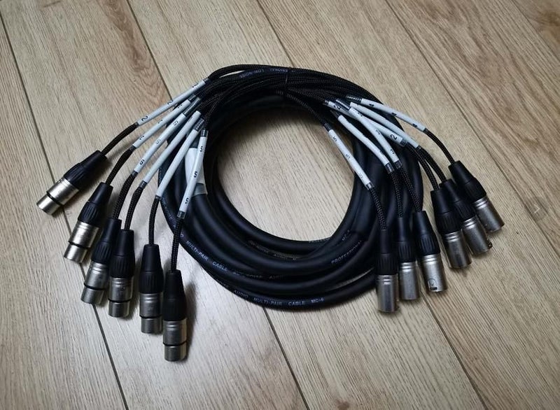 7M 6 Channel XLR Patch Snake cable Carousel 1