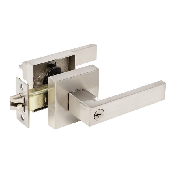 Zanda Trident Door Handle Lever on Square Rose - Available in Various Function a Carousel 1