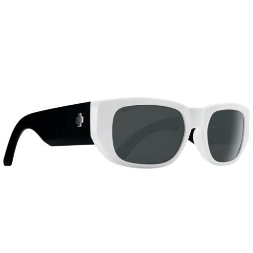 SPY OPTIC GENRE - WHITE HAPPY GRAY W/ BLACK MIRROR . Carousel 1