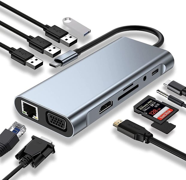 11 in 1 USB-C Hub Docking Station Carousel 1
