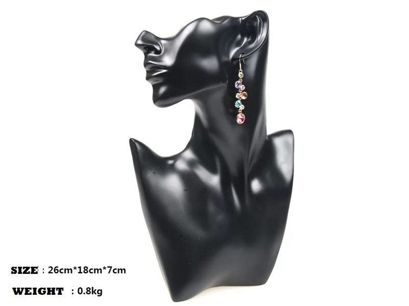 MANNEQUIN HEAD Necklace & Earing Display- 4 COLOURS Carousel 2