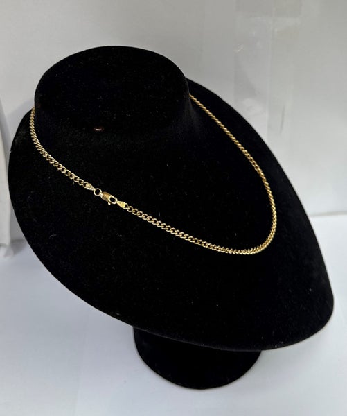 9ct Gold Curb Link Chain / 45cm / #CHAIN 6 (25/10/22) Carousel 2