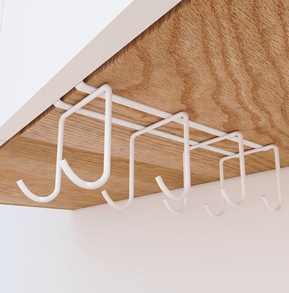 2Pack Under Cabinet 8 Hooks Cup Organizer Rack Coffee - Brand New NZ Stock Carousel 1