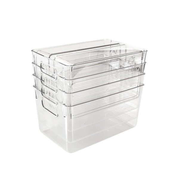 5Pcs Clear Refrigerator Organizer Fridge Storage - Brand New NZ Stock Carousel 1