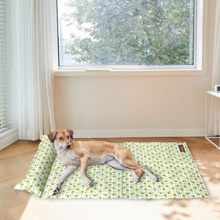 Pet Cooling Mat Cat Dog Gel Non-Toxic Bed Pillow Sofa Self-cool Summer L Carousel 8