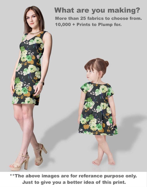 Soimoi Watercolor Floral Print, Poly Taffeta Fabric, Decor Sewing Fabric by The Carousel 5