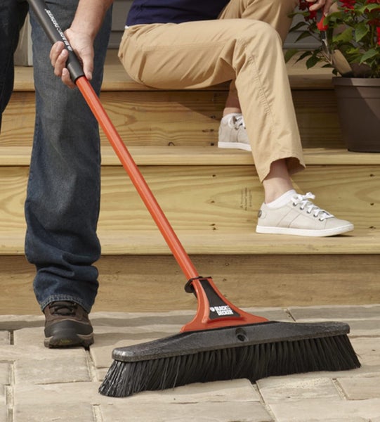 Black Decker 457mm Outdoor Push Broom Importers Clearance Sale