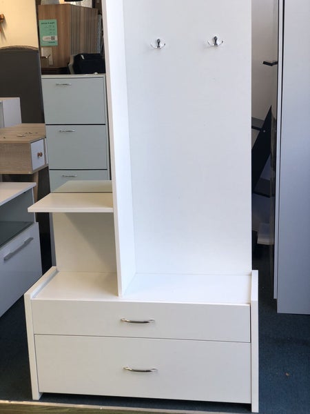 Coat Cabinet with Mirror White Clearance Sale (Black Friday Clearance) Carousel 4