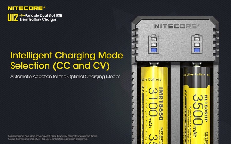 Nitecore UI2 Dual-Slot USB Charger, for 18650, 21700, 18350, 20700 Batteries Carousel 2