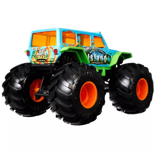 Hot Wheels 1:24 Scale Oversized Monster Trucks: Jeep (Island Tour) Carousel 3