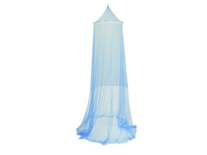 1X Dome Hanging Bed Canopy Mosquito Net Fit for Single Size Bed Blue Carousel 2