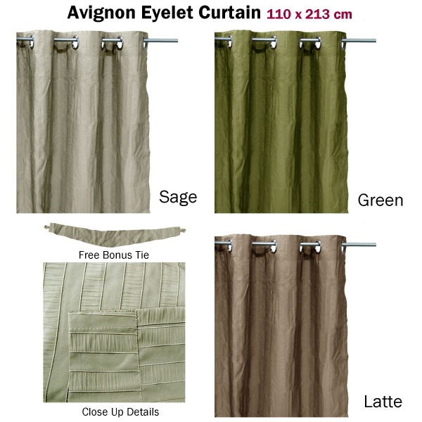 One Piece of Avignon Unlined Eyelet Curtain 110 x 213cm Carousel 2