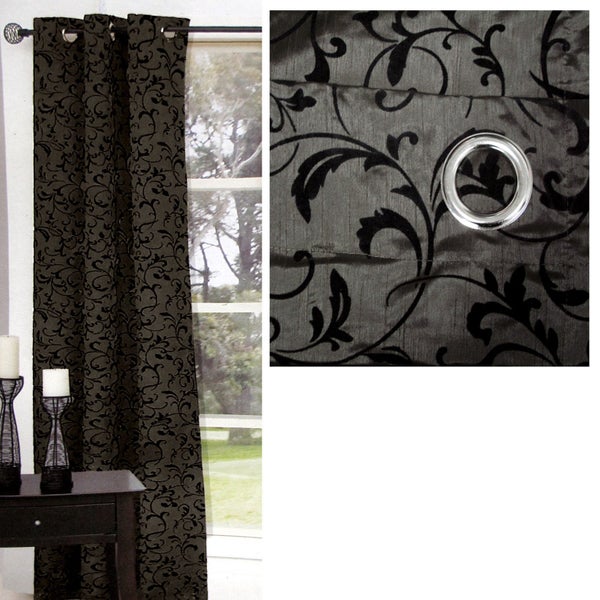 One Piece of Options Flocking Unlined Curtain 110 x 213 cm Carousel 1