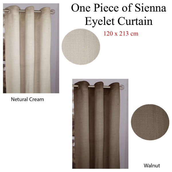 One Piece of Sienna Eyelet Curtain 120 x 213cm Carousel 3
