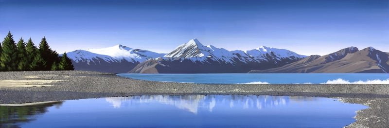 FREE DELIVERY: Huge stretched canvas print by Linelle Stacey: Pukaki Carousel 1