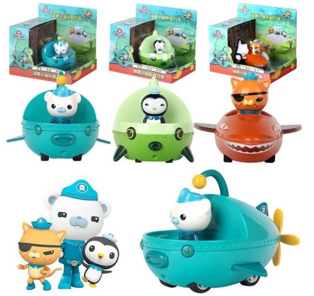 Octonauts Figures Cars Play - Pull back action toy car Carousel 1