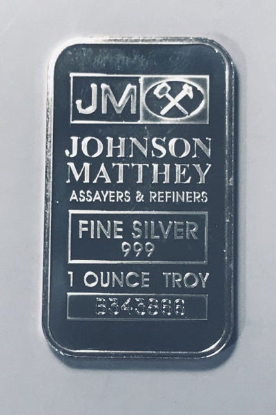 1 oz Johnson Matthey .999 Silver Bar (UNC x1 ) Carousel 1