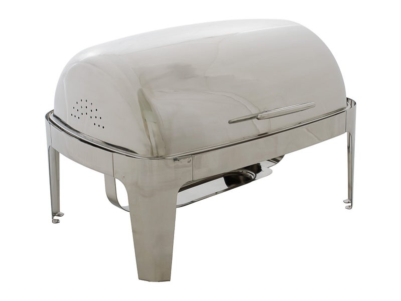 8L Chafing Dish 2x 1/2GN Food Warmer | Commercial 201 Stainless Steel Bain Marie Carousel 1