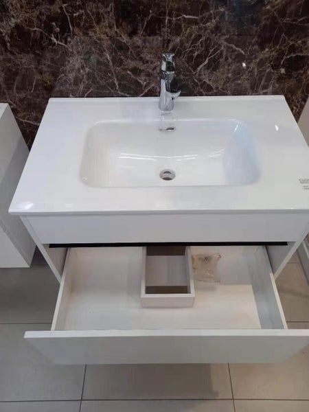 Vanity - 750MM White Plywood Wall Hung Vanity Carousel 2