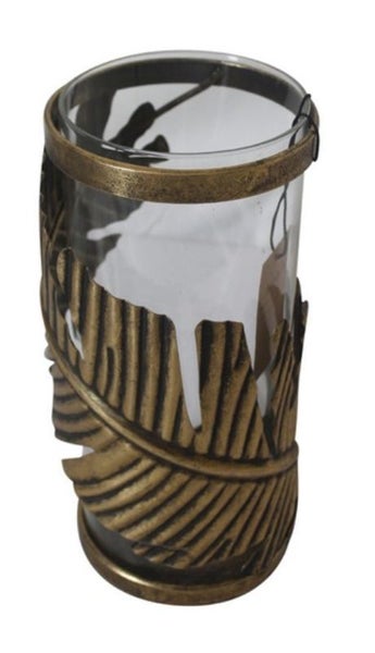 Candle HOLDER - LEAF HANDLE (27.3cm) Carousel 1