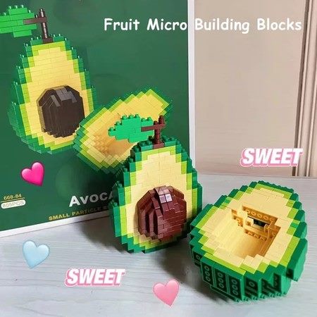 Avocado Micro Mini Building Blocks Idea Series DIY 3D Bricks Toys Children Gifts Carousel 1
