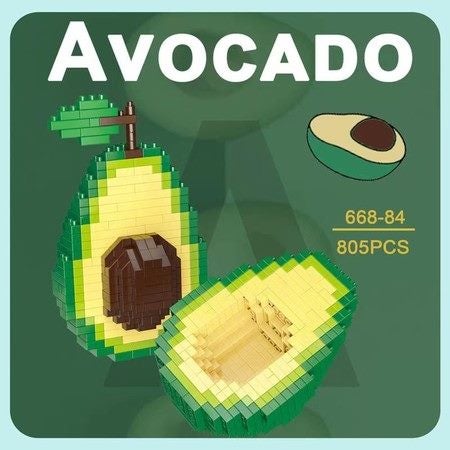 Avocado Micro Mini Building Blocks Idea Series DIY 3D Bricks Toys Children Gifts Carousel 6