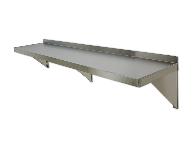 1.8m Kitchen Wall Shelf | Stainless Steel Storage Shelves | Commercial Shelving Carousel 1