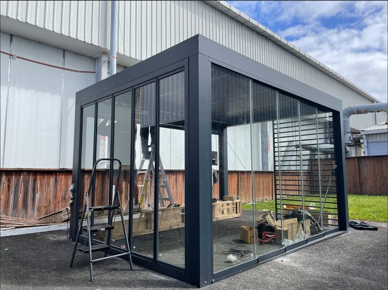 Robust Pergola/Louvre system 4x3M (manual) Grey Carousel 2