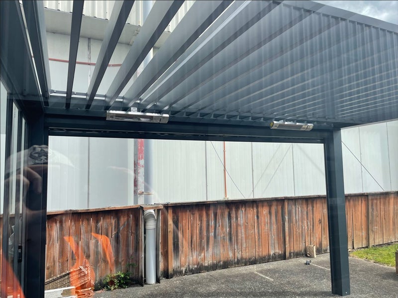 Robust Pergola/Louvre system 4x3M (manual) Grey Carousel 8