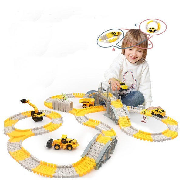 Construction Car Parts and Flexible Play Set to Create an Engineering for Kids Carousel 2