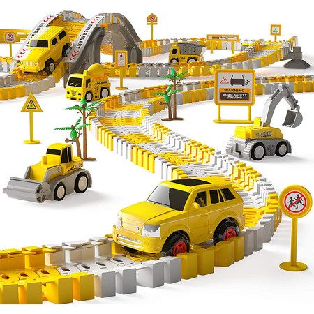 Construction Car Parts and Flexible Play Set to Create an Engineering for Kids Carousel 1