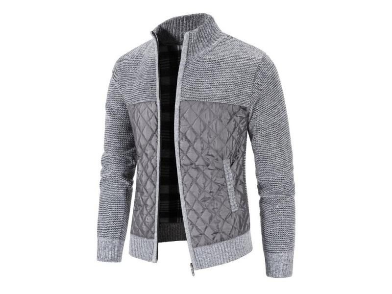 New Autumn Winter Men's Warm Cashmere Casual Fleece Jacket With Zipper And Slim Carousel 2