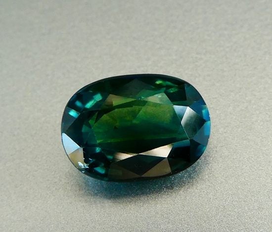 3.51CT CERTIFIED UNHEATED HUGE OVAL 100% NATURAL BLUE GREEN SAPPHIRE Carousel 1