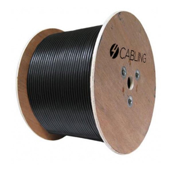 Cat 6 Utp Lan Outdoor Uv Stabilized Cable 305M Roll On A Reel Black Carousel 1