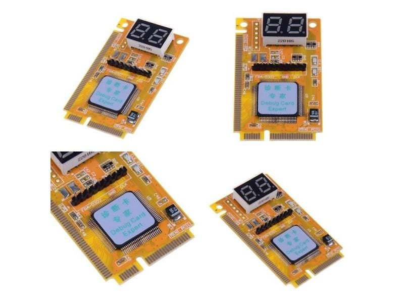 Multifunction 3 In1 Debug Card Expert Mini PCI Mini PCI-E LPC PC Laptop Carousel 1