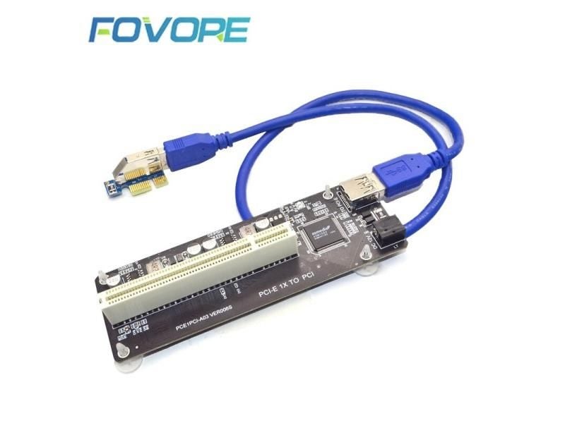 PCI E PCI-E PCI Express X1 To PCI Riser Card Bus Card High Efficiency Adapter Carousel 1