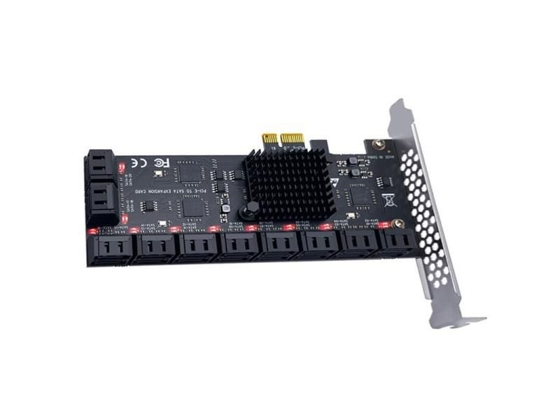 Chi A Mining 20 Ports SATA 6Gb To PCI Express Controller Expander PCIe To SATA Carousel 1