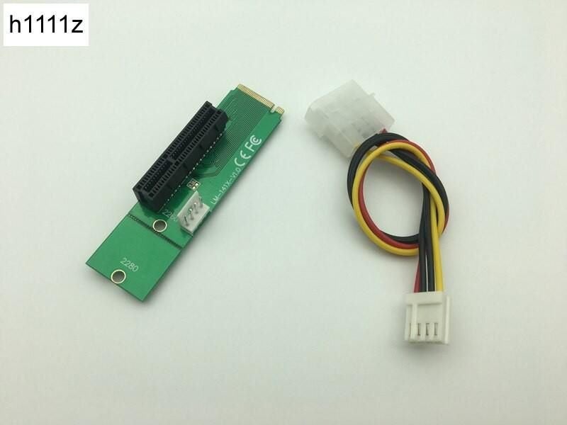 NEW NGFF M2 M.2 To PCI-E 4x 1x Slot Riser Card Adapter Male To Female PCIE Carousel 1